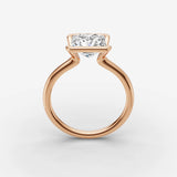 Demi princess diamond setting in gold, view 9