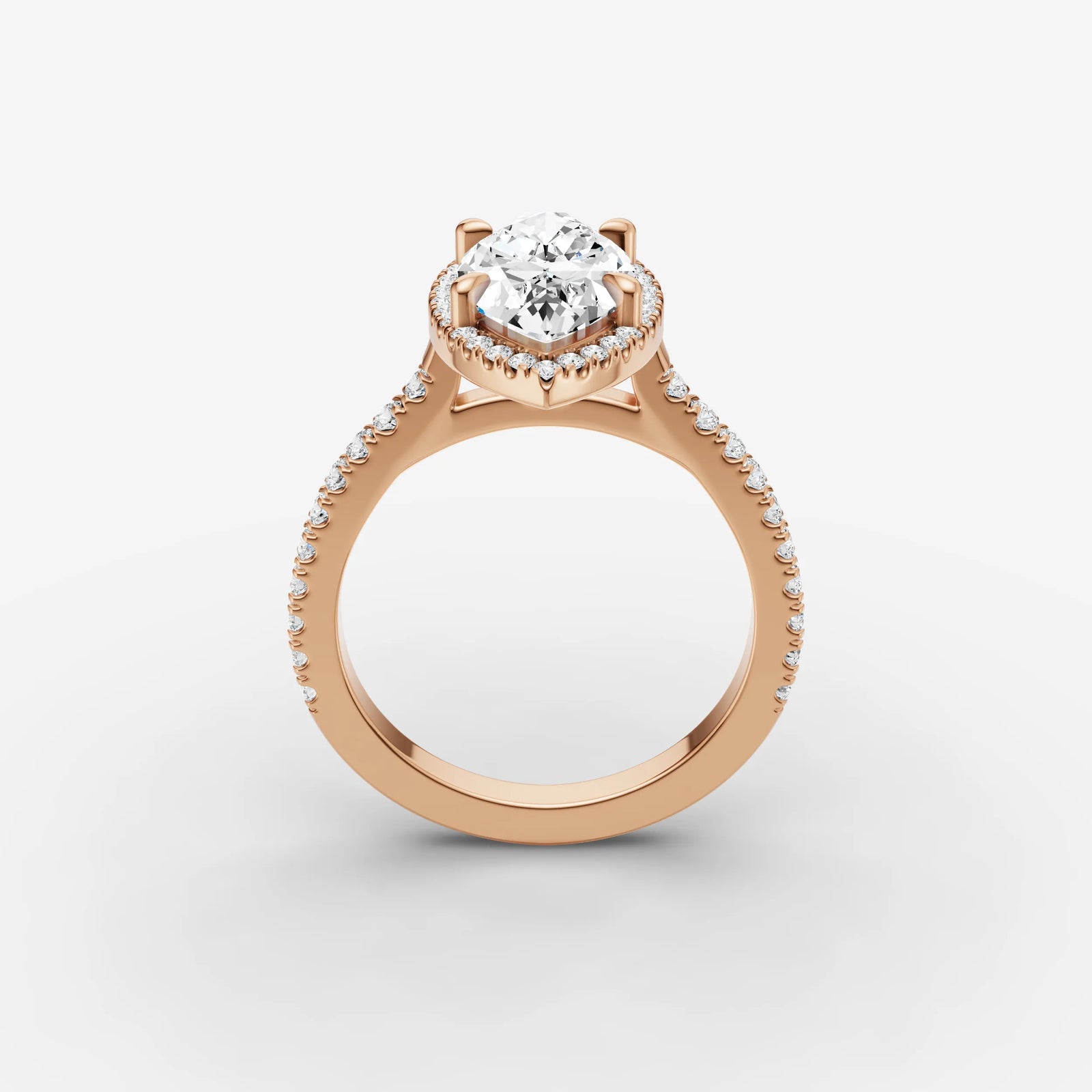 Aurore Etoile marquise diamond setting in gold, view 9