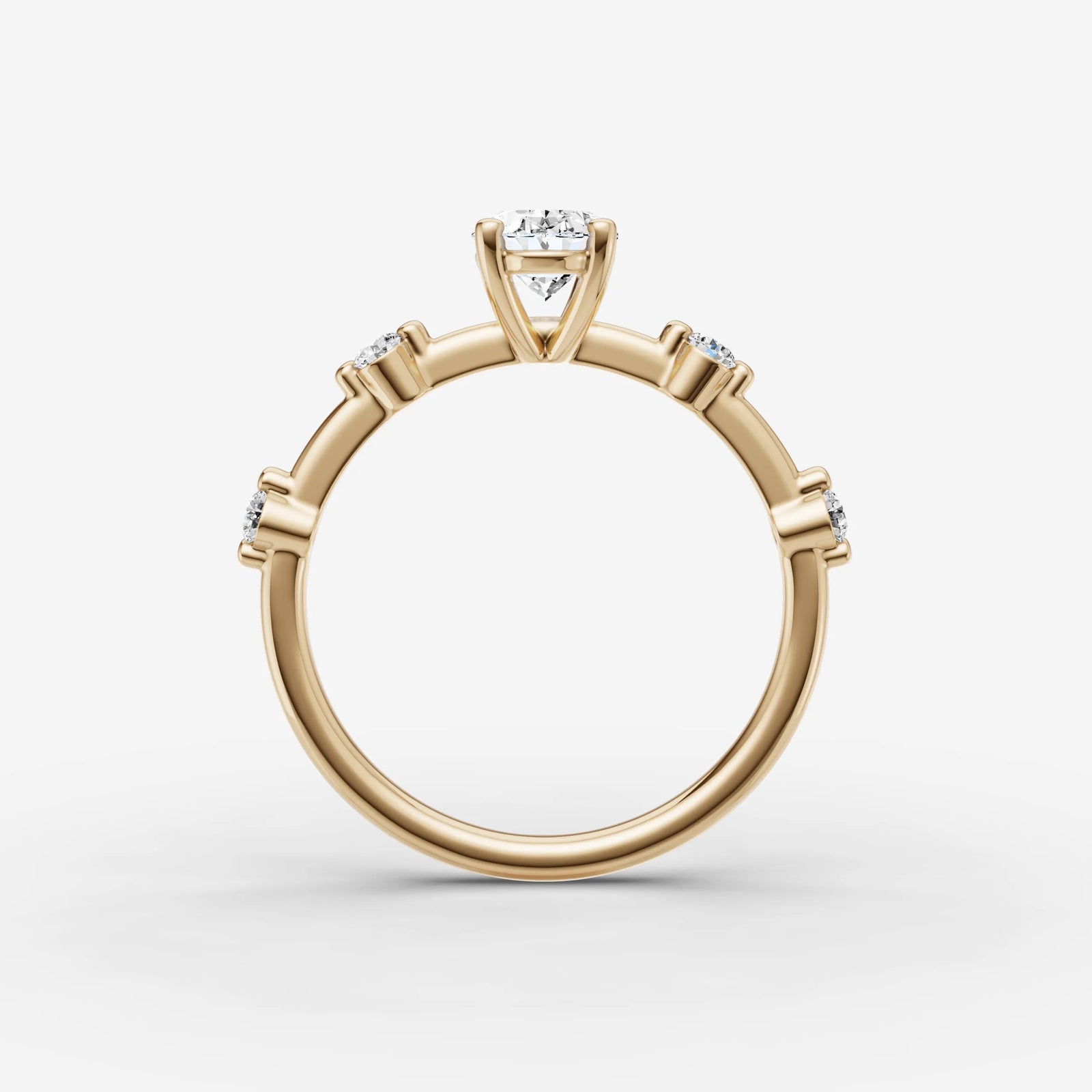 Dainty Pave - Oval