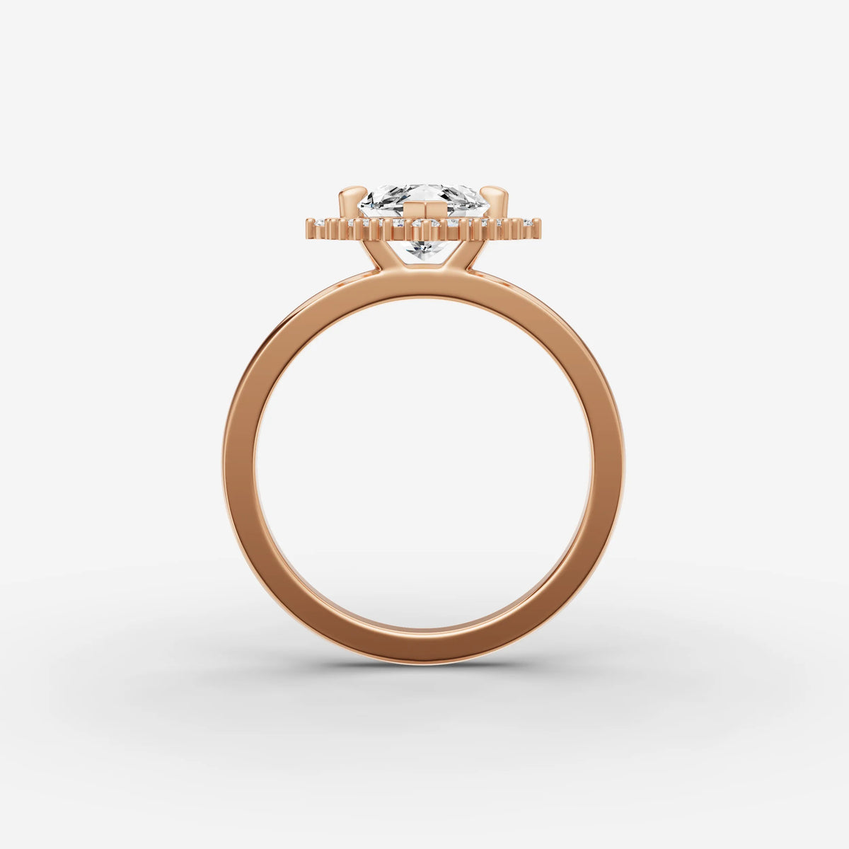 Aurore marquise diamond setting in gold, view 8