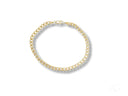 Solid 18k gold cuban link bracelet with lobster clasp