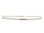 Gold-colored double link chain bracelet with polished ID plate in solid 18k gold jewelry