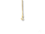 Solid 18k gold kids bracelet with box link chain and ID plate