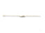 Solid 18k gold box link style bracelet with curved ID bar, ideal art gold jewelry for kids