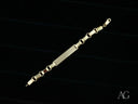 Solid 18k gold kids ID bracelet with unique chain links