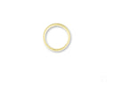 Solitaire Grace polished gold wedding band with half-point diamond from Art Gold Jewelry