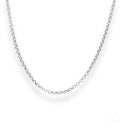 Sophisticated 18k white gold anklet with silver rolo chain