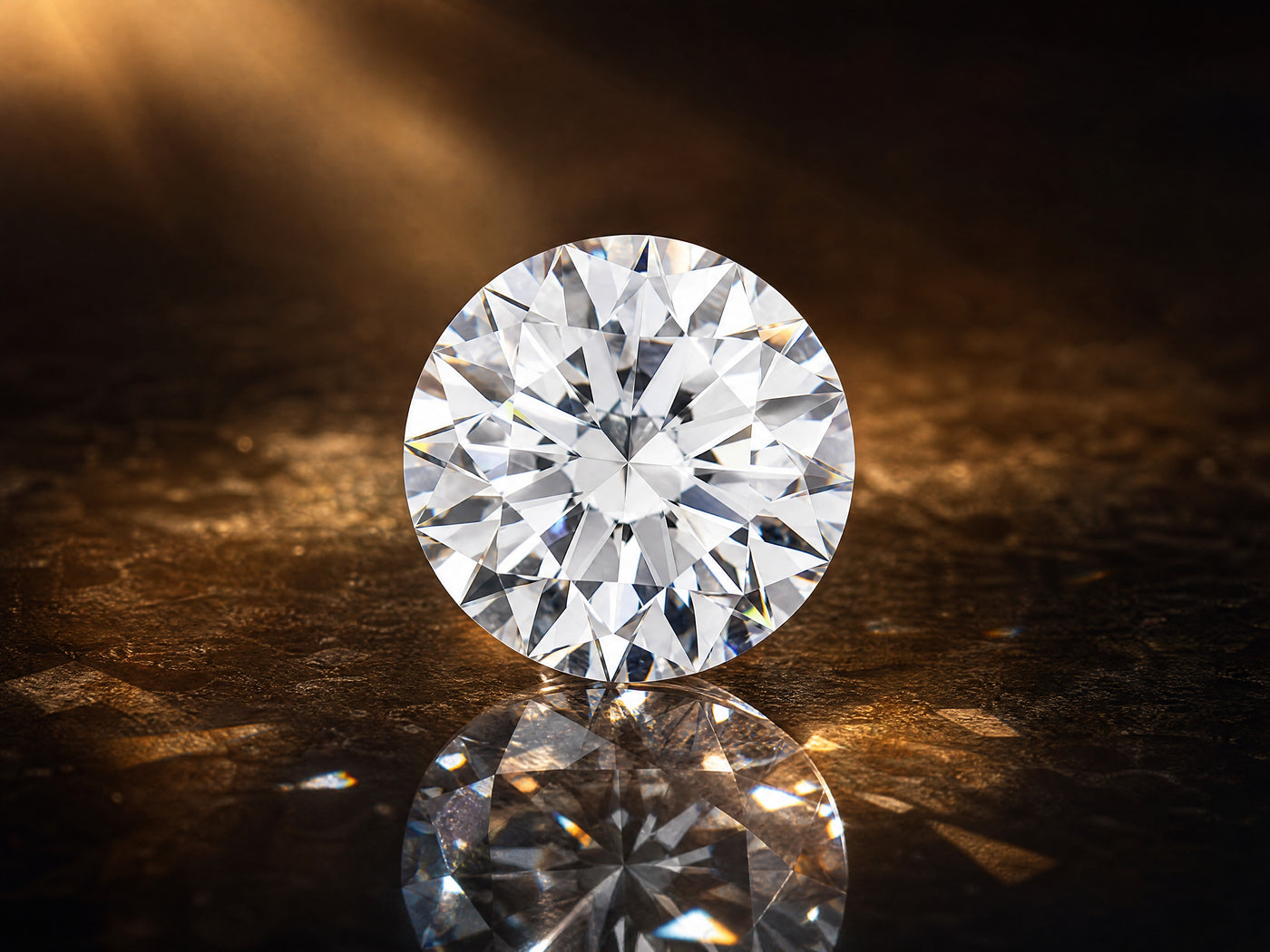 Round 3 carat lab-grown loose diamond for engagement ring center stone, ArtGold