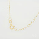 Sparkling Love Necklace: 18k gold with zirconia, delicate chain and clasp