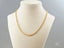 Bold 9mm 18K solid gold necklace with delicate oval links