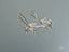Stellar Bloom 18k White Gold Diamond Earrings with silver-toned dangle strands