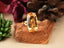 Gold ring with large oval yellow citrine gemstone, part of Sunfire Elegance art gold jewelry collection