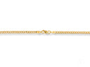 Supreme Elegance 18K gold Cuban curb chain with lobster clasp
