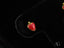 Gold-rimmed red strawberry enamel stud earring from Sweet Strawberry gold kids enamel collection