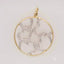 Elegant two-tone gold hearts pendant with diamond accents, crafted in 18k solid gold art jewelry