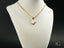 Art gold jewelry with three-tone heart pendant featuring a trinity heart design
