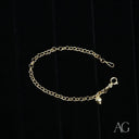 Timeless 18k gold heart bracelet for kids with chain anklet and charm