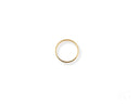 Timeless 18k yellow gold wedding band in polished art gold jewelry