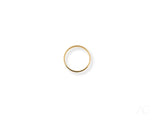 Timeless 18k yellow gold wedding band in polished art gold jewelry