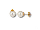 Timeless Allure 18K gold freshwater pearl stud earrings