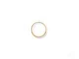 18k yellow gold beautifully crafted ring with half-circle diamonds