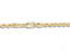 Shiny solid 14k gold rope chain necklace with lobster lock closure