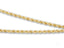 Polished gold rope chain with lobster lock in solid 14k gold for timeless elegance