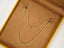 Solid 14k gold rope chain necklace with lobster lock in a brown jewelry box