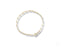 Solid 18k gold paperclip chain bracelet with spring ring lock, elegant art gold jewelry