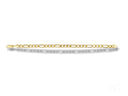 Elegant 18k solid gold Figaro bracelet in yellow gold