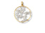 Art gold jewelry Timeless Love Pendant featuring 18k solid gold openwork abstract design
