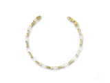 Timeless 18k solid gold box link bracelet with paperclip chain and lobster clasp