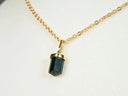 Turmalina Elegance Pendant with radiant 18k gold and tourmaline gemstone