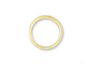 Thin Twin Promise gold wedding band with diamonds