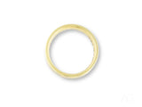 Thin Twin Promise gold wedding band with diamonds