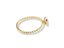 Gold Twist of Brilliance Engagement Ring with twisted band and diamond focal point