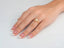 Gold Twist of Grace Engagement Ring with sparkling diamond cluster in 18k gold engagement band