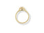 Gold diamond engagement ring with twisted band from the Twist of Grace Engagement Ring collection