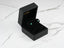 Emerald stud earrings with green cubic zirconia in black velvet box for Verdant Sparkle collection