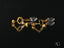 Whispering Butterflies 18K Gold Crystal Drop Earrings with teardrop-shaped gemstones