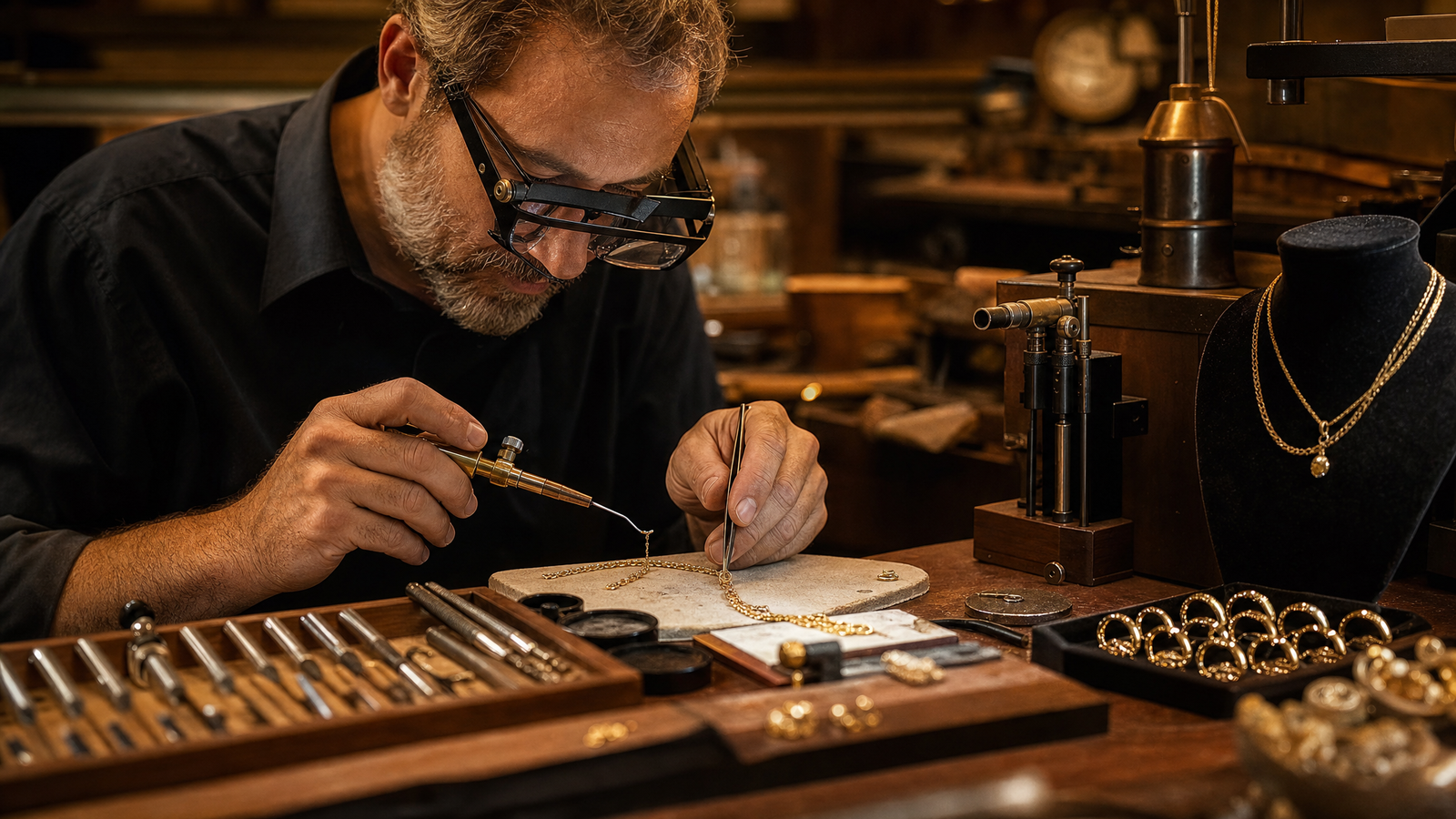 ArtGold Jewelry workshop in Everett, MA — expert jewelry repair and watch service