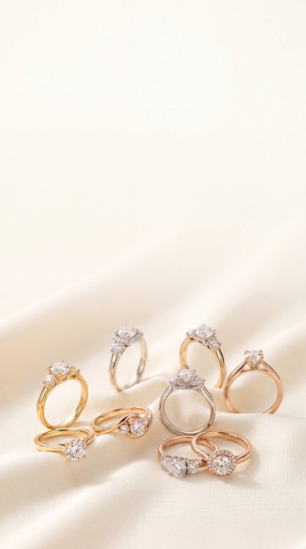 ArtGold engagement rings — handcrafted in 18K gold with certified diamonds